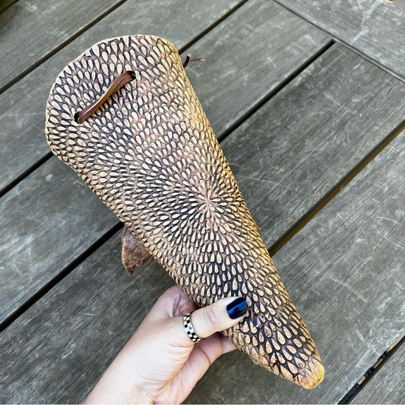 Studio Pottery Floral 3D Wall Pocket Signed by Artist Wall Art Textured Unique - Picture 7 of 12